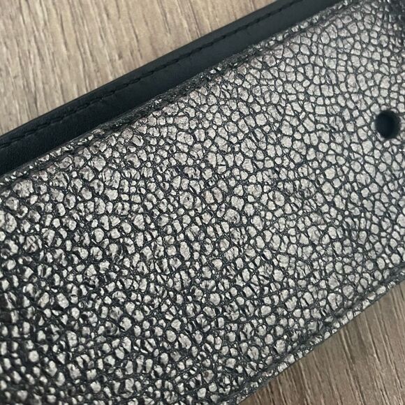 Yves Saint Laurent Metallic Wide Leather Belt - Picture 8 of 8